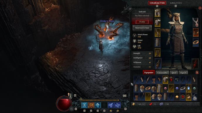 Look for better pieces of equipment for this Diablo 4 sorcerer build