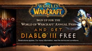 Diablo III Free To Twelve Month WoW Subs