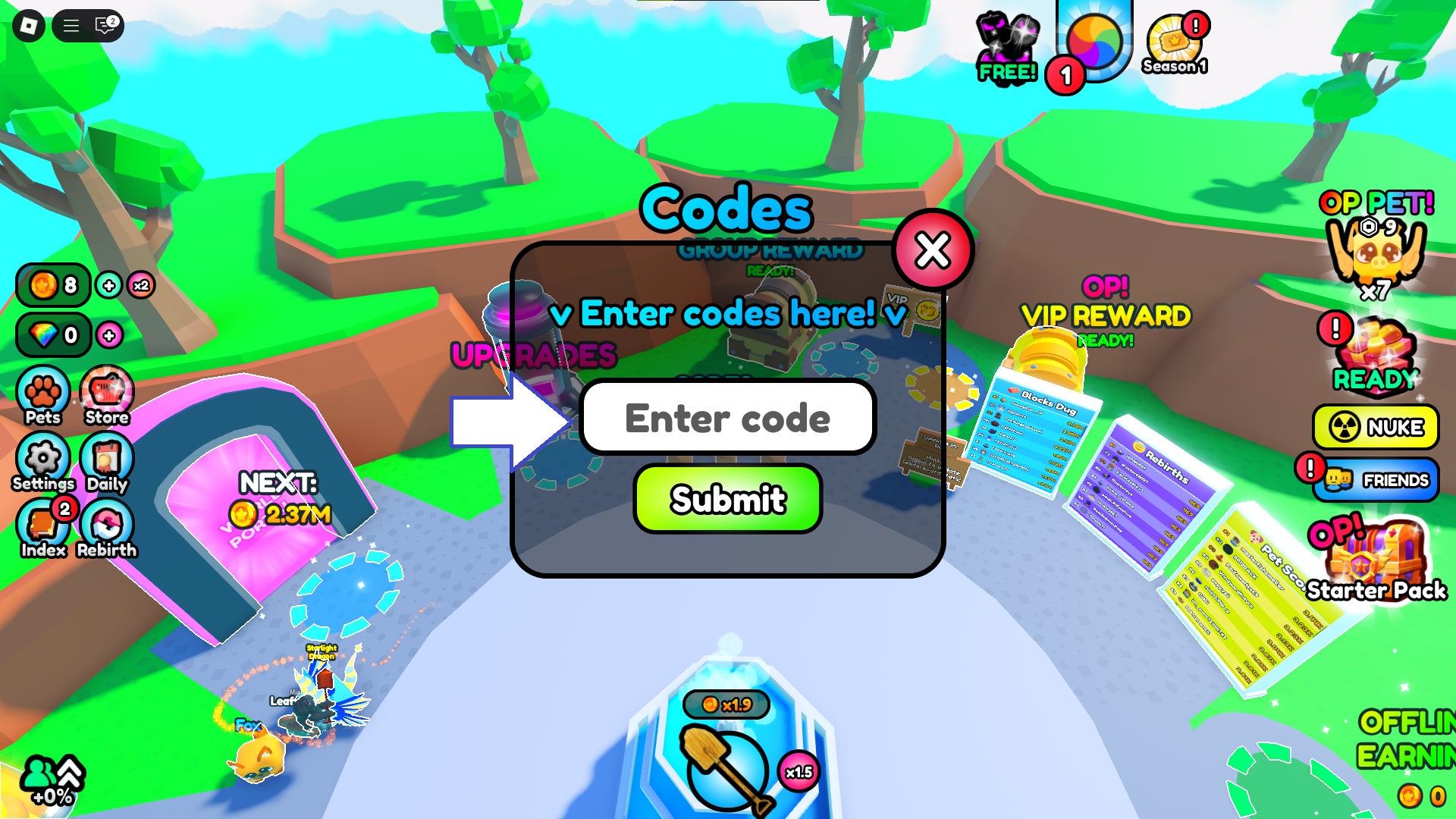 Latest Dig 1 Million Blocks codes | Eurogamer.net