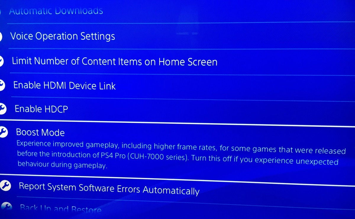 Ps4 pro 60fps deals settings