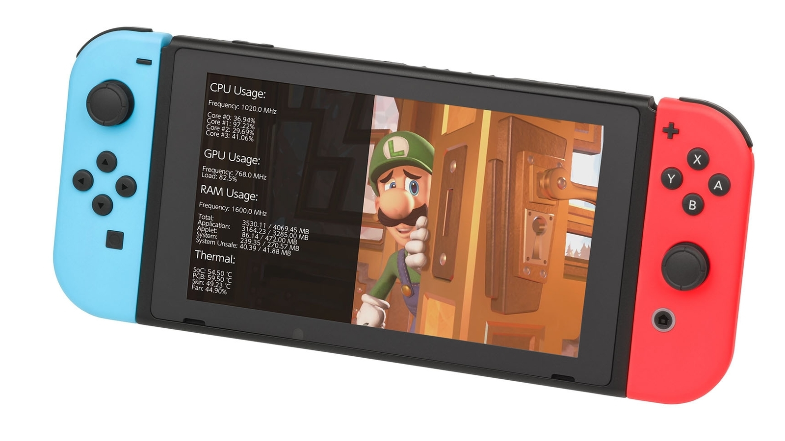 New Switch mod delivers real-time CPU, GPU and thermal monitoring