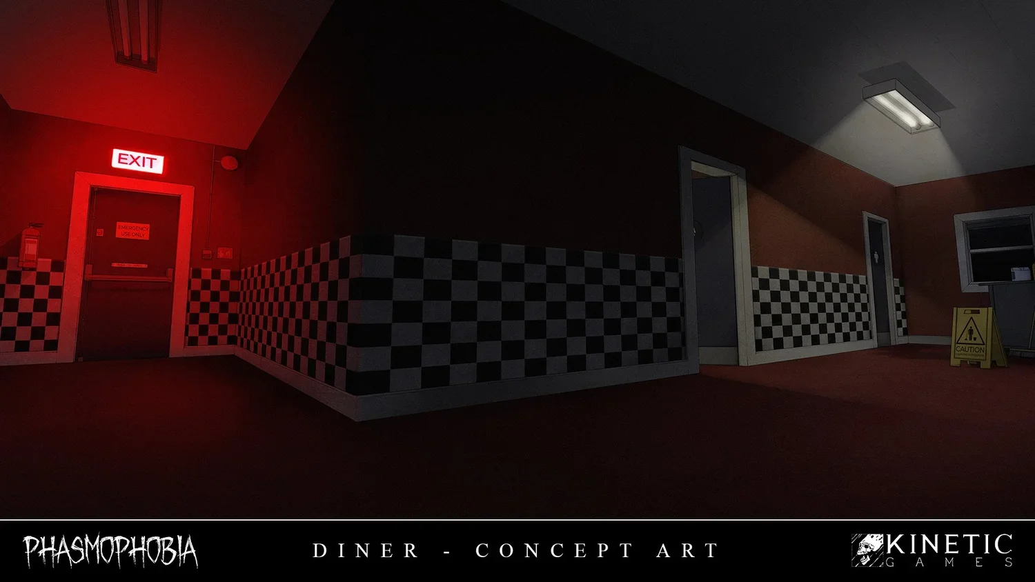 Concept art for Phasmophobia's Nell's Diner map