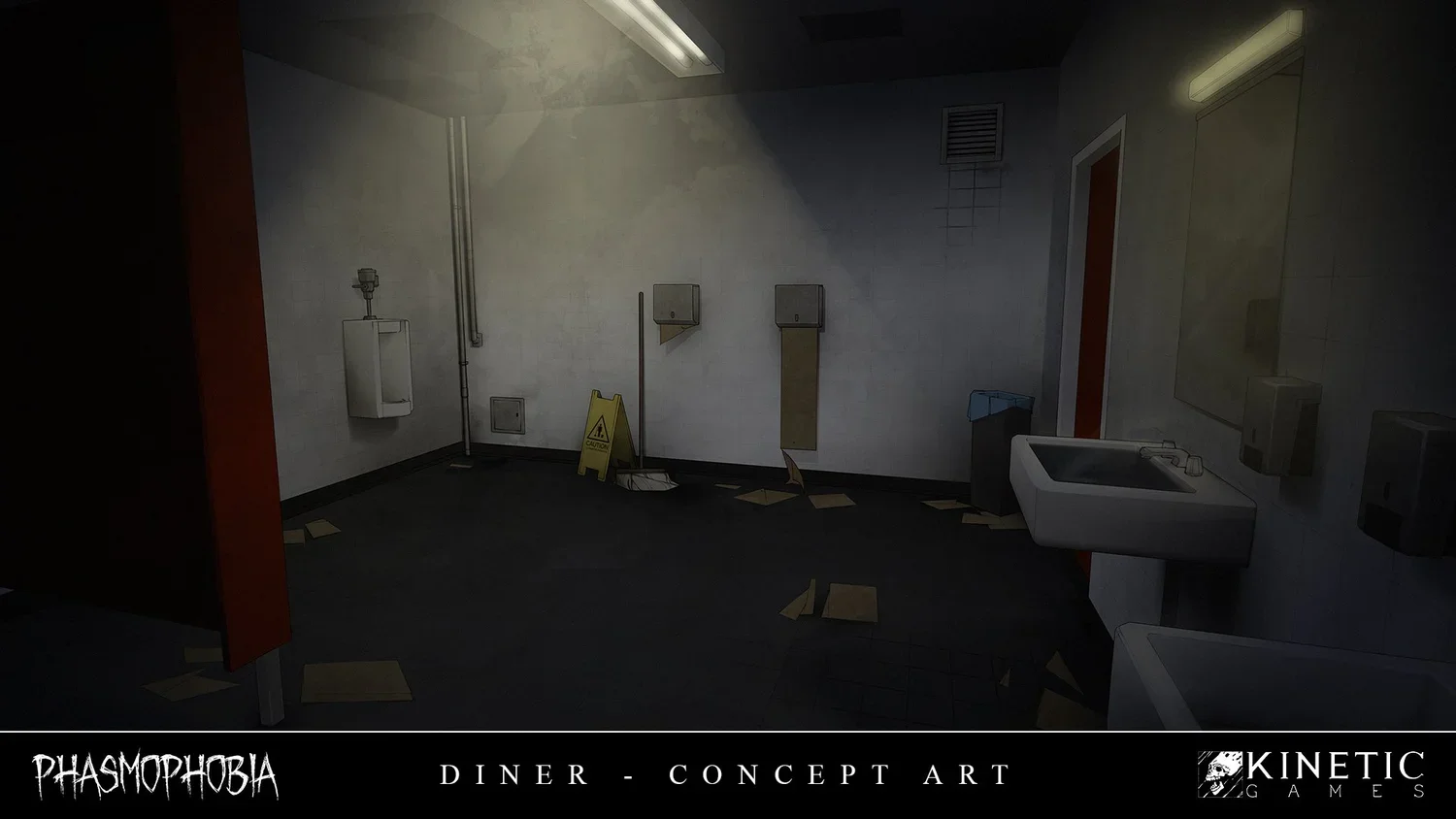 Concept art for Phasmophobia's Nell's Diner map
