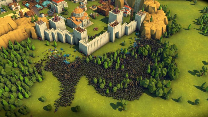 Hordes of soldiers fight in a giant battle in Diplomacy Is Not An Option