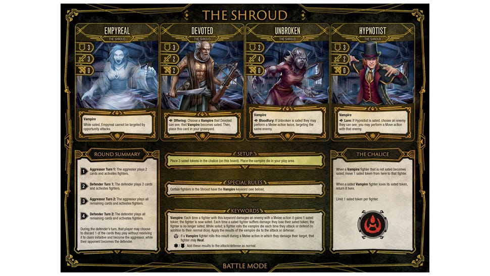 Dire Alliance: Horror board game The Shroud faction