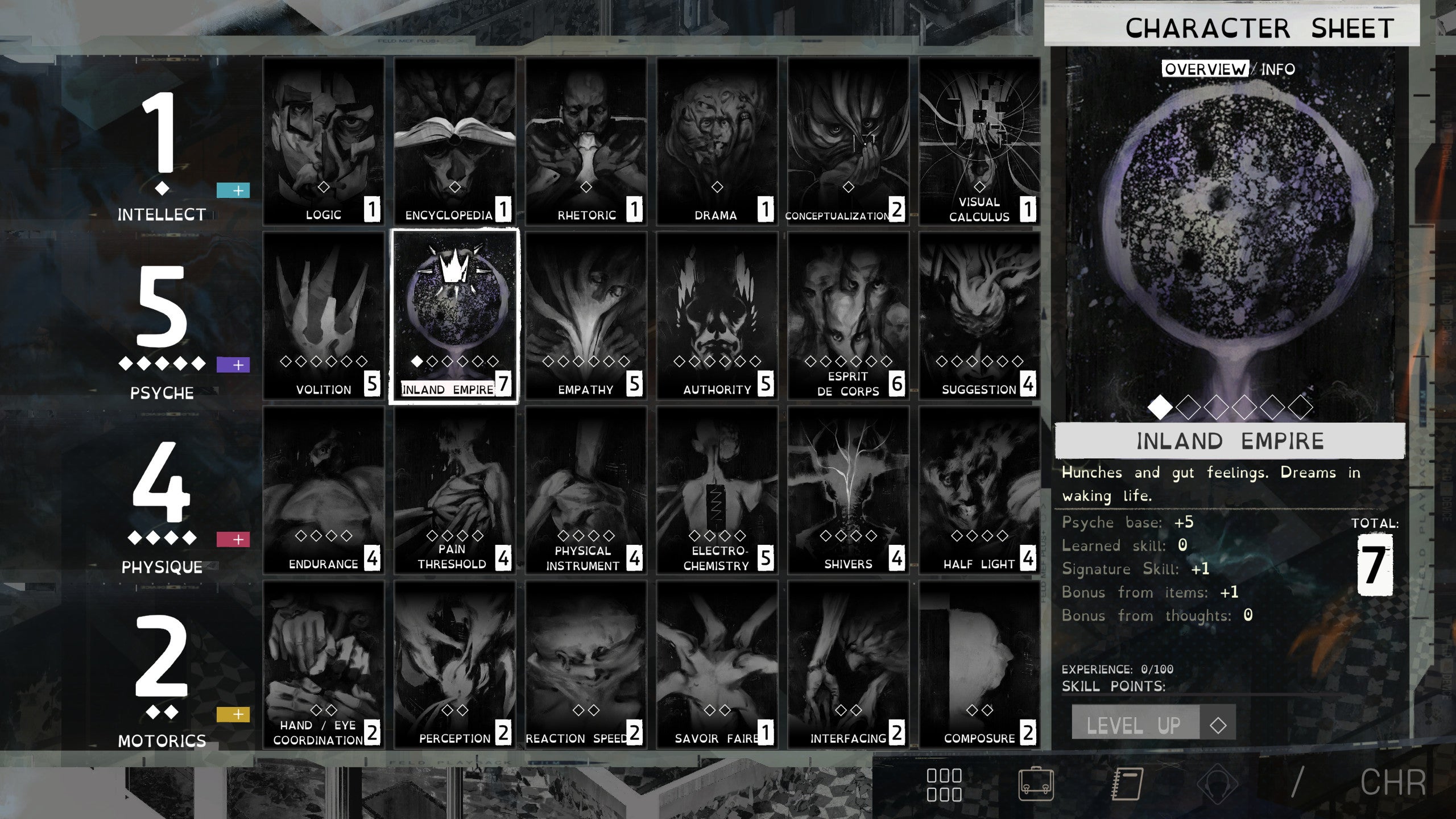 A screenshot of Disco Elysium using the new dyslexia-friendly font.