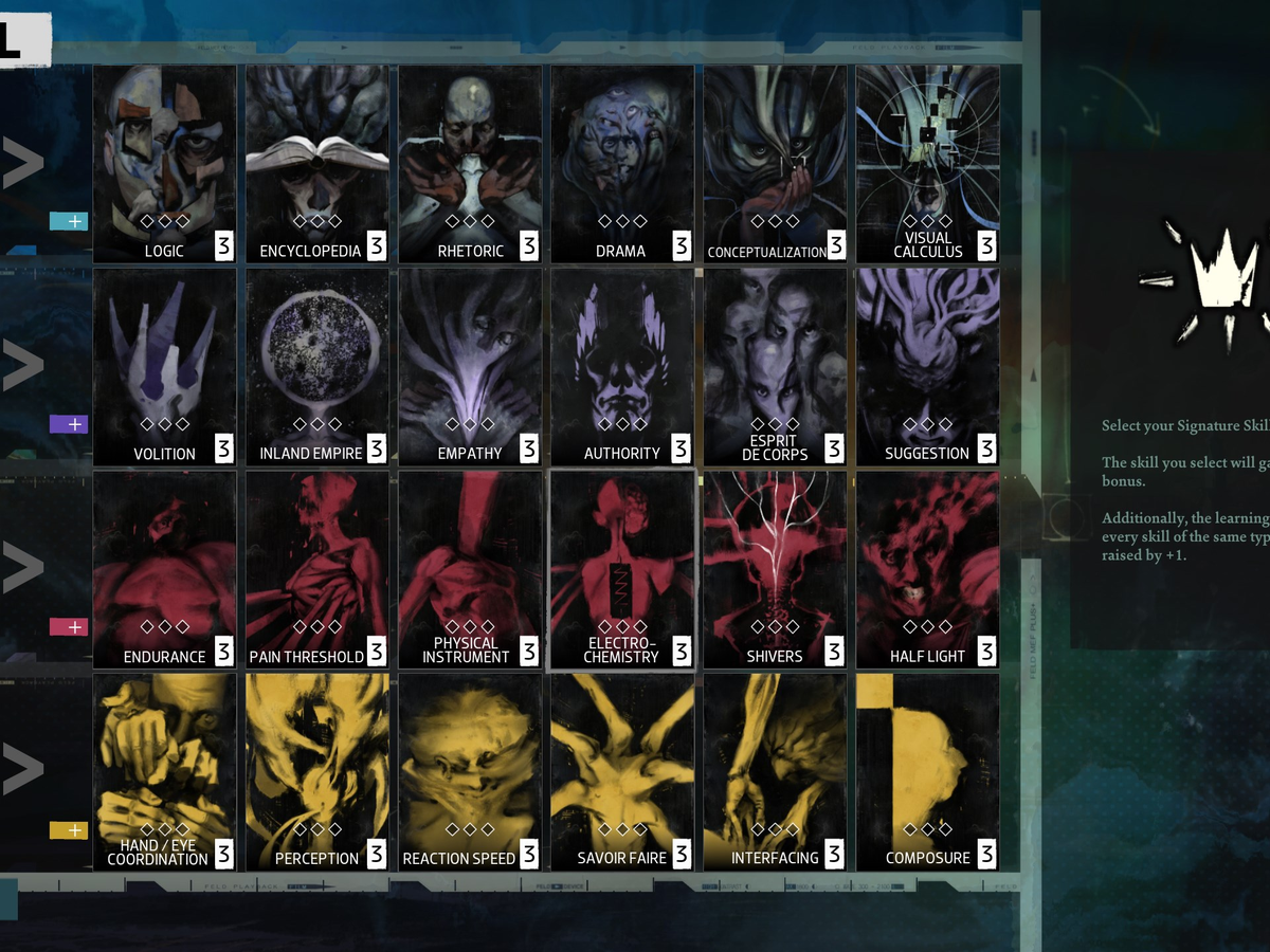 Disco Elysium skills & character creation: Intellect, Psyche