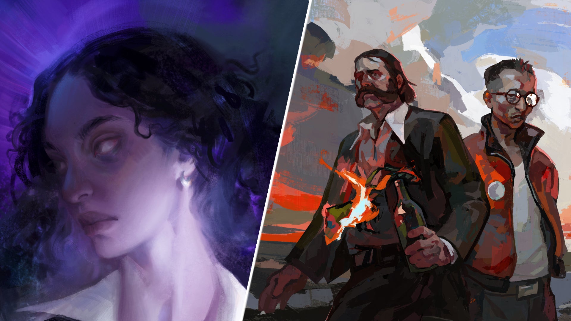 Hopetown&rsquo;s protagonist next to Harry and Kim in Disco Elysium.