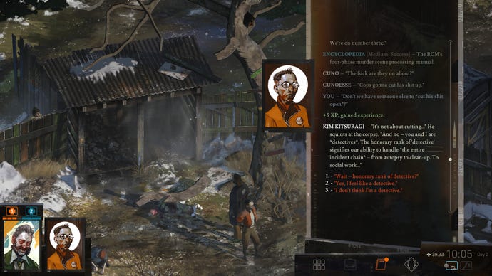 A screenshot of Disco Elysium: The Final Cut.