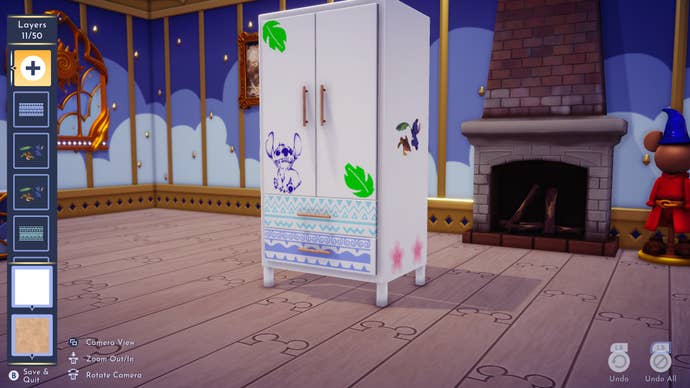 disney dreamlight valley custom furniture stitch wardrobe