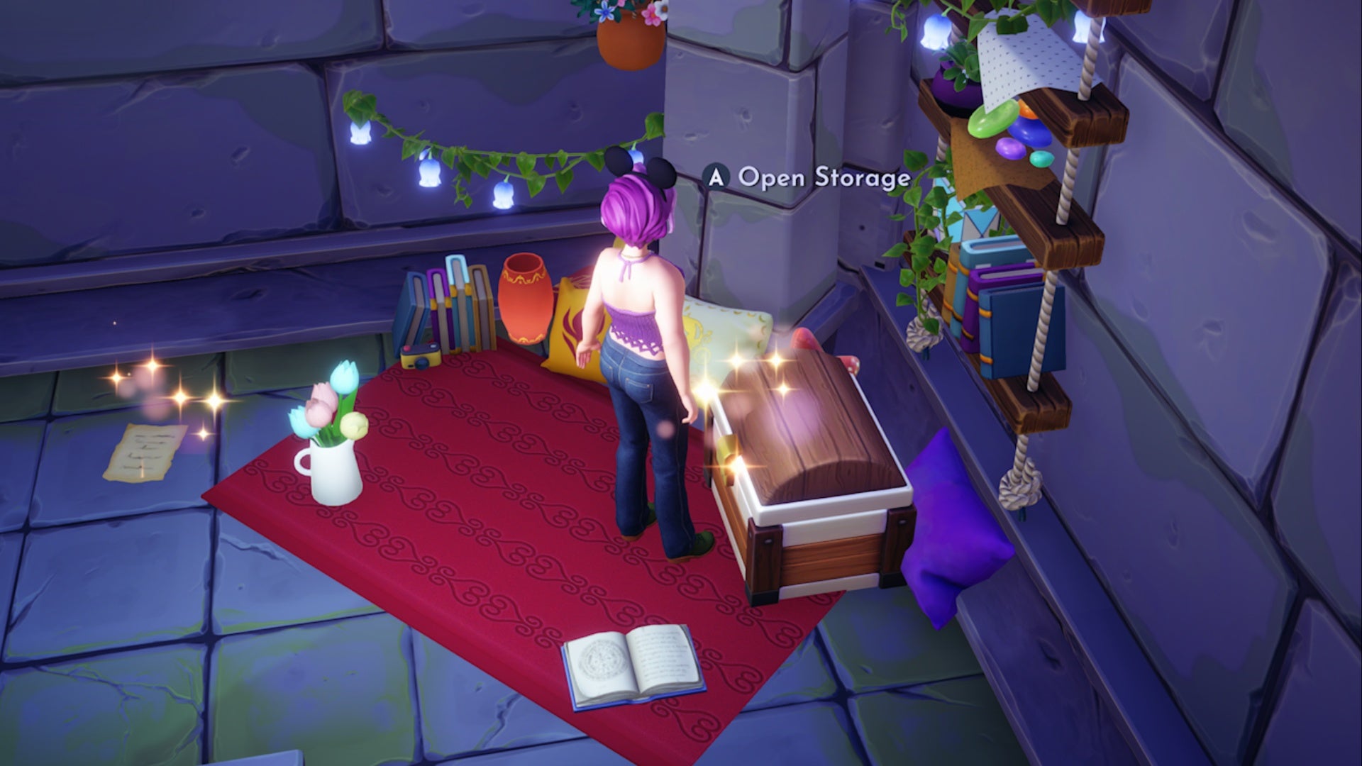 disney dreamlight valley hidden dock area picnic storage box