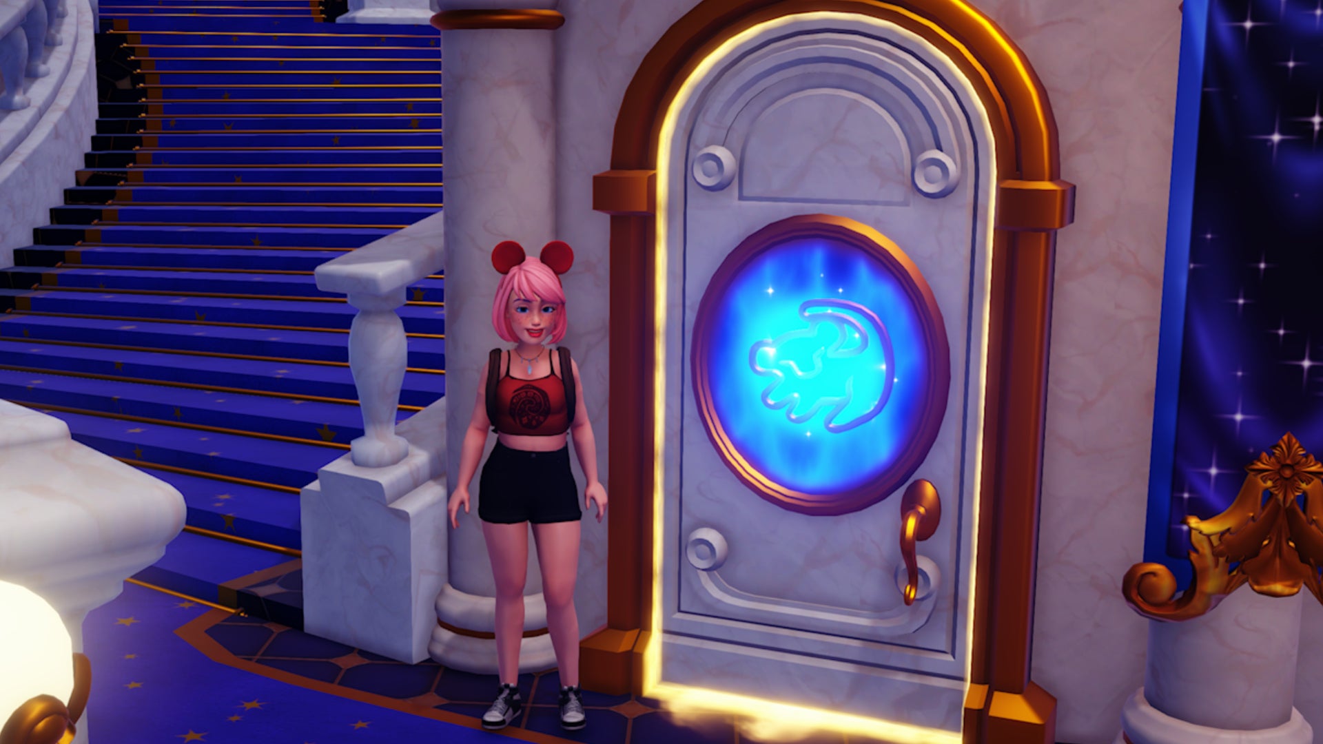 disney dreamlight valley lion king realm door in castle