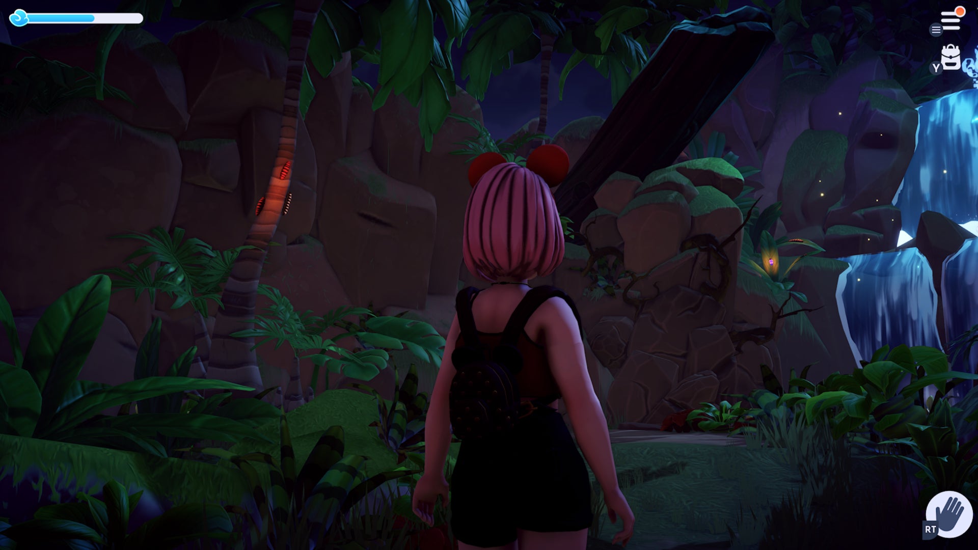 disney dreamlight valley lion king realm raised log waterfall