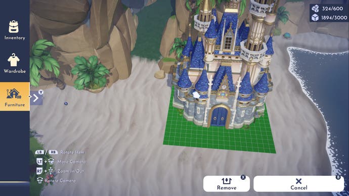 disney dreamlight valley placing new house down on dazzle beach