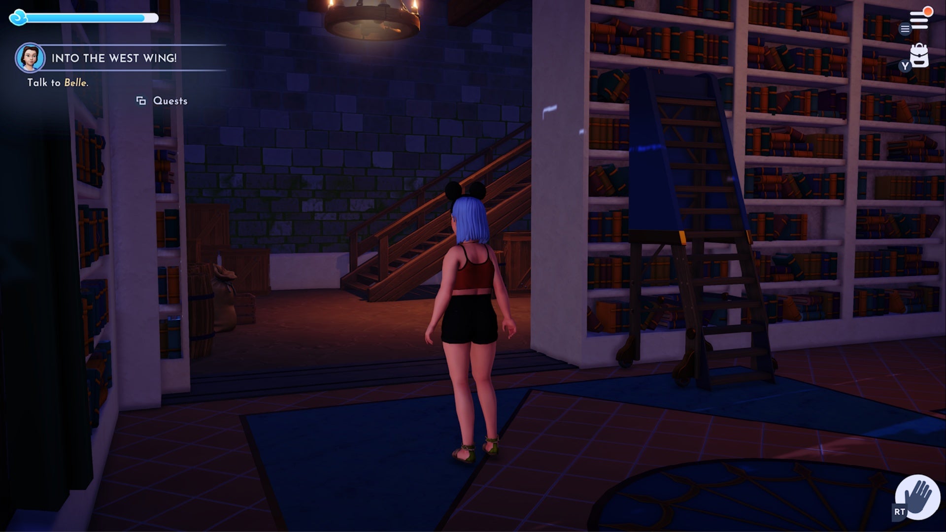 disney dreamlight valley secret west wing entrance in library