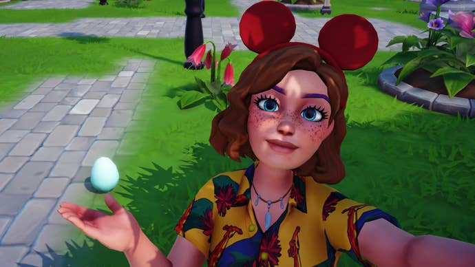 disney dreamlight valley wild spring egg in plaza