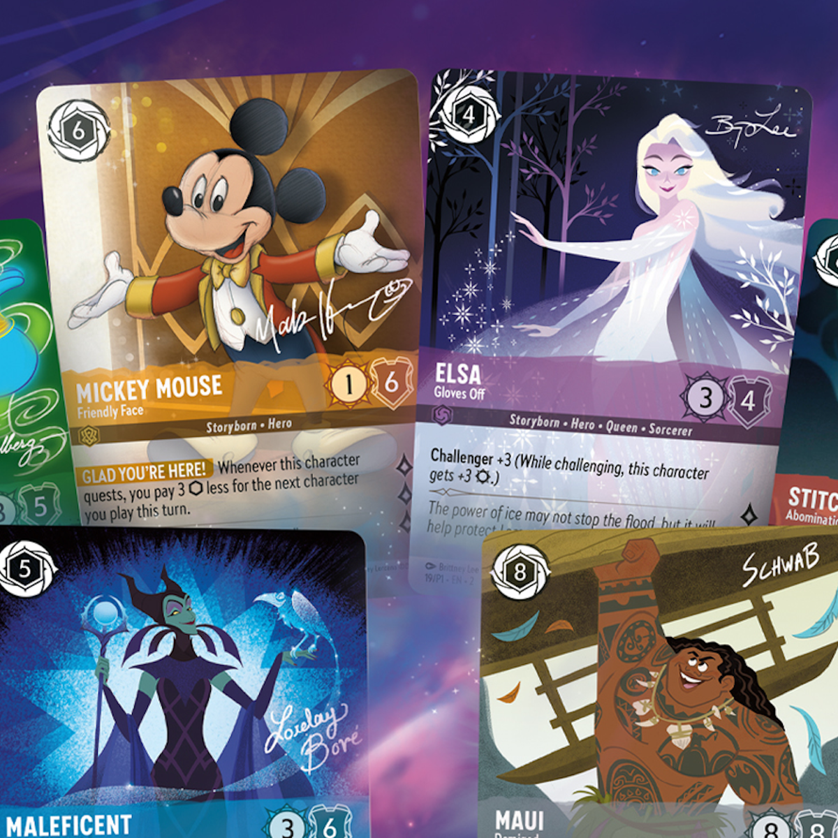 Disney Lorcana's Rise of the Floodborn will introduce six alternate artwork cards with artists' signatures | Dicebreaker Disney Lorcana's Rise of the Floodborn will introduce six alternate artwork cards with artists' signatures | Dicebreaker