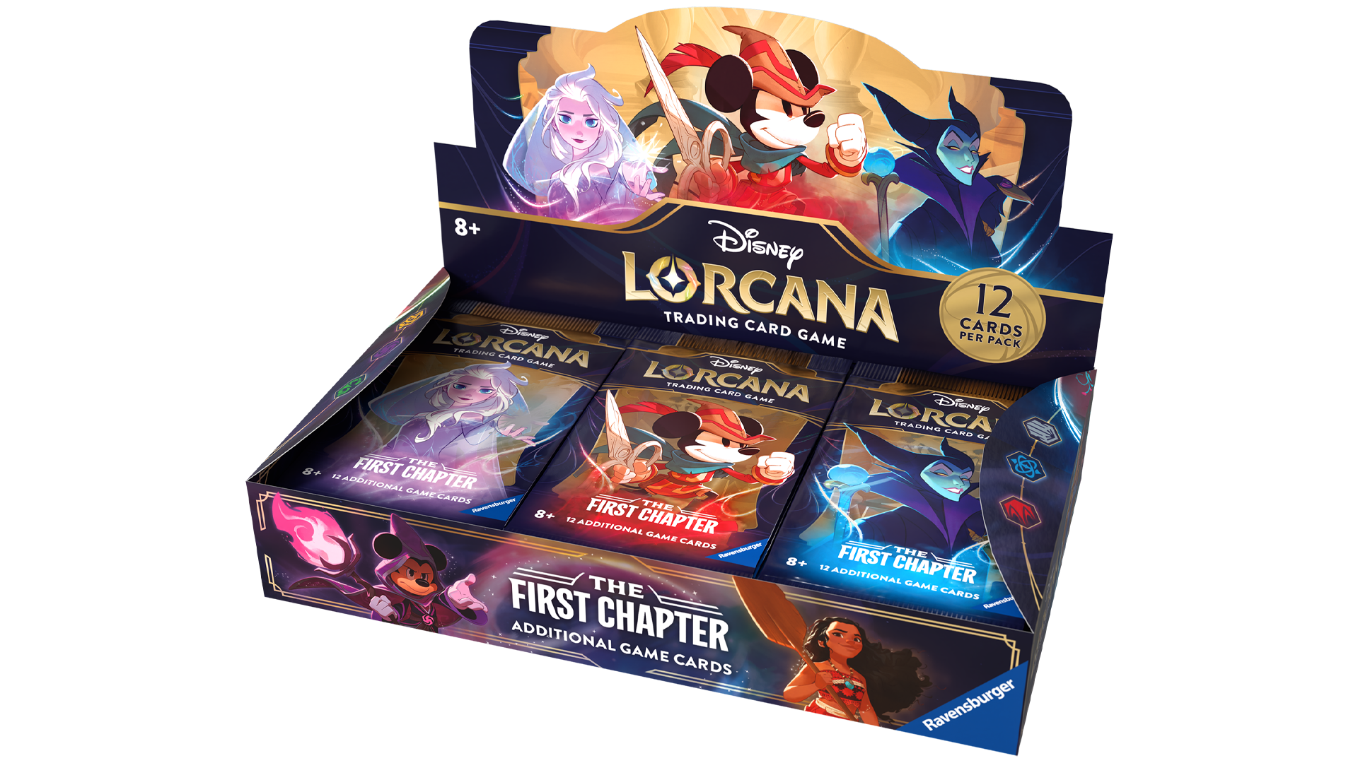 how many booster packs in lorcana booster box Disney Lorcana: Rise of the Floodborn Sleeved Pack Case (42 Packs) Experience the magic of Disney in a whole new way and challenge your friends to thrilling matches Lorcana First Chapter Booster Boxes
