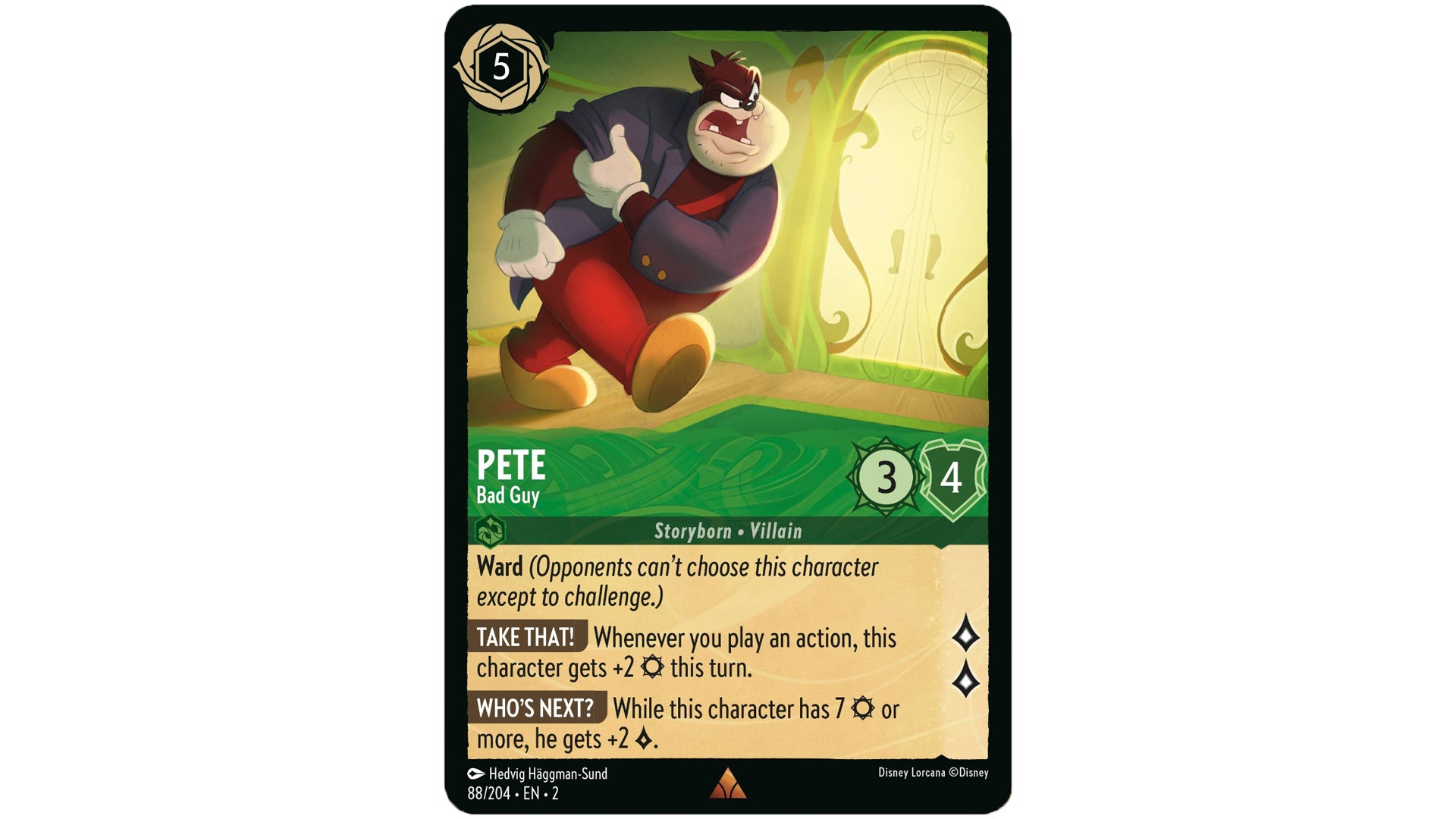 pete lorcana card - Shimmering Skies - - Game Referee (Uncommon) Character Classification Pete - Bad Guy #209