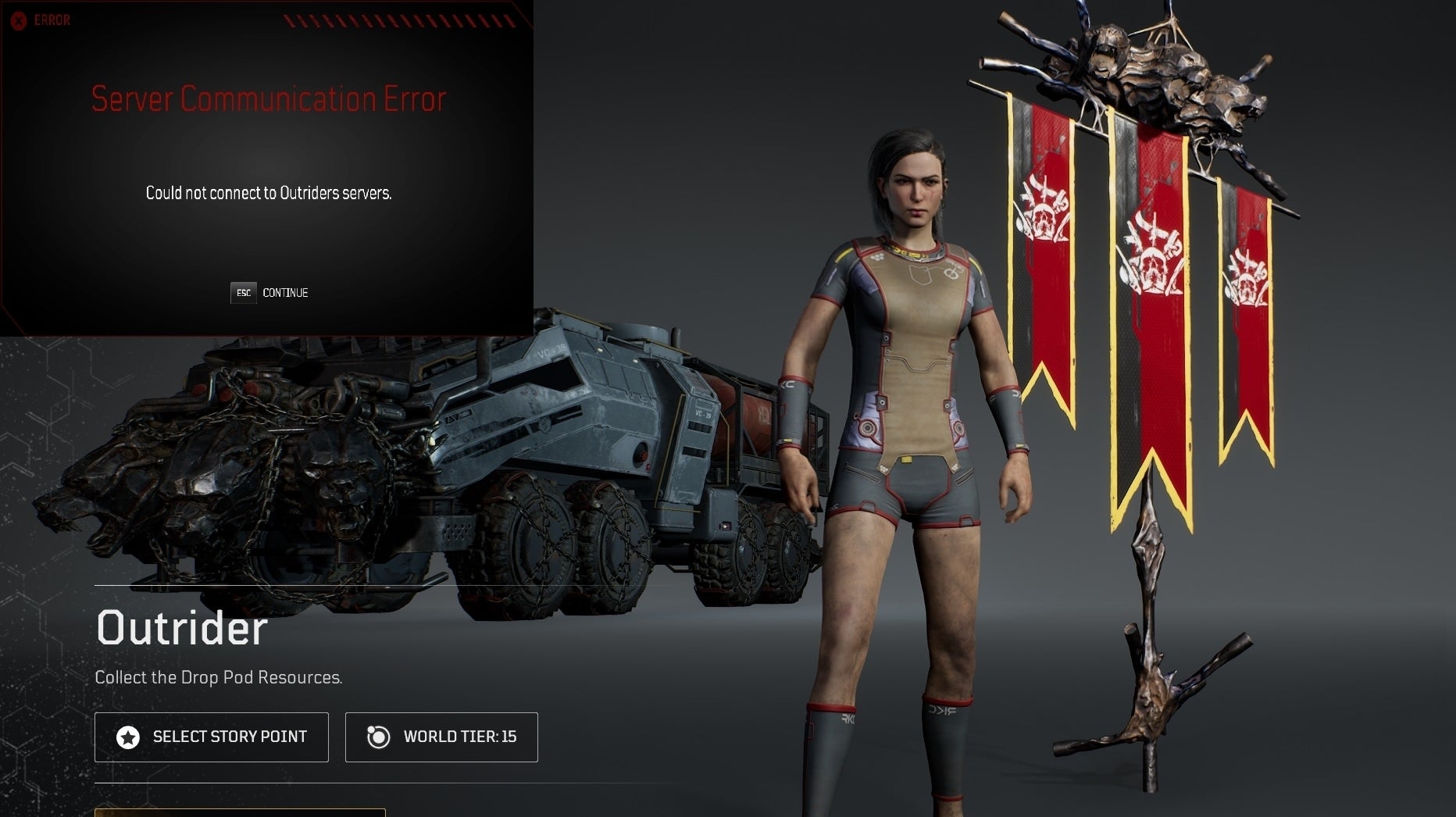 Some distraught Outriders players have lost nearly 100 hours of progress after latest patch