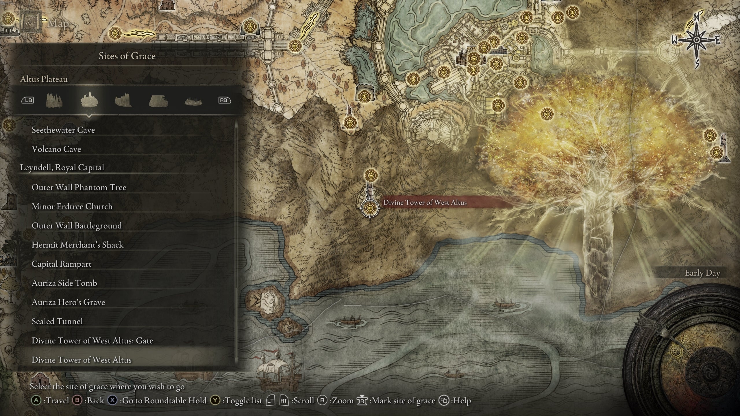 Divine Tower of West Altus Grace in Elden Ring