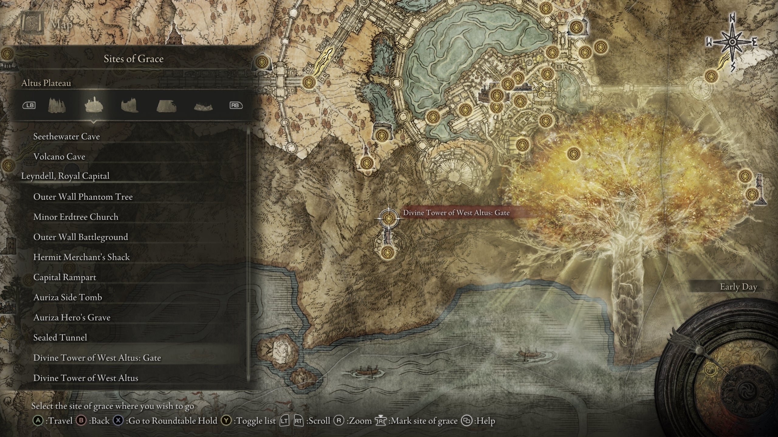 Divine Tower of West Altus Gate in Elden Ring