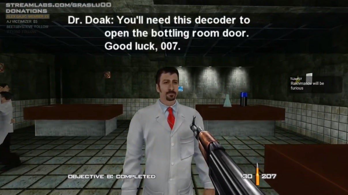 Dr. Doak is now in the cancelled GoldenEye 007 XBLA remaster ...