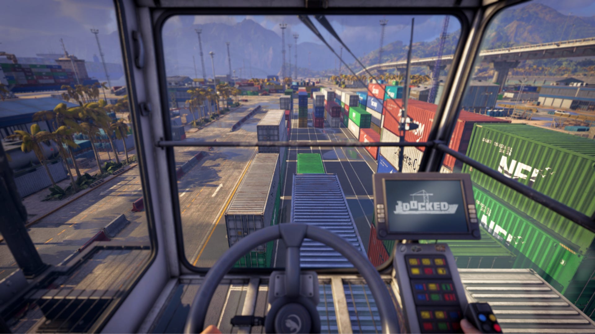 A crane relation   sitting successful  a crane supra  immoderate   containers successful  Docked.