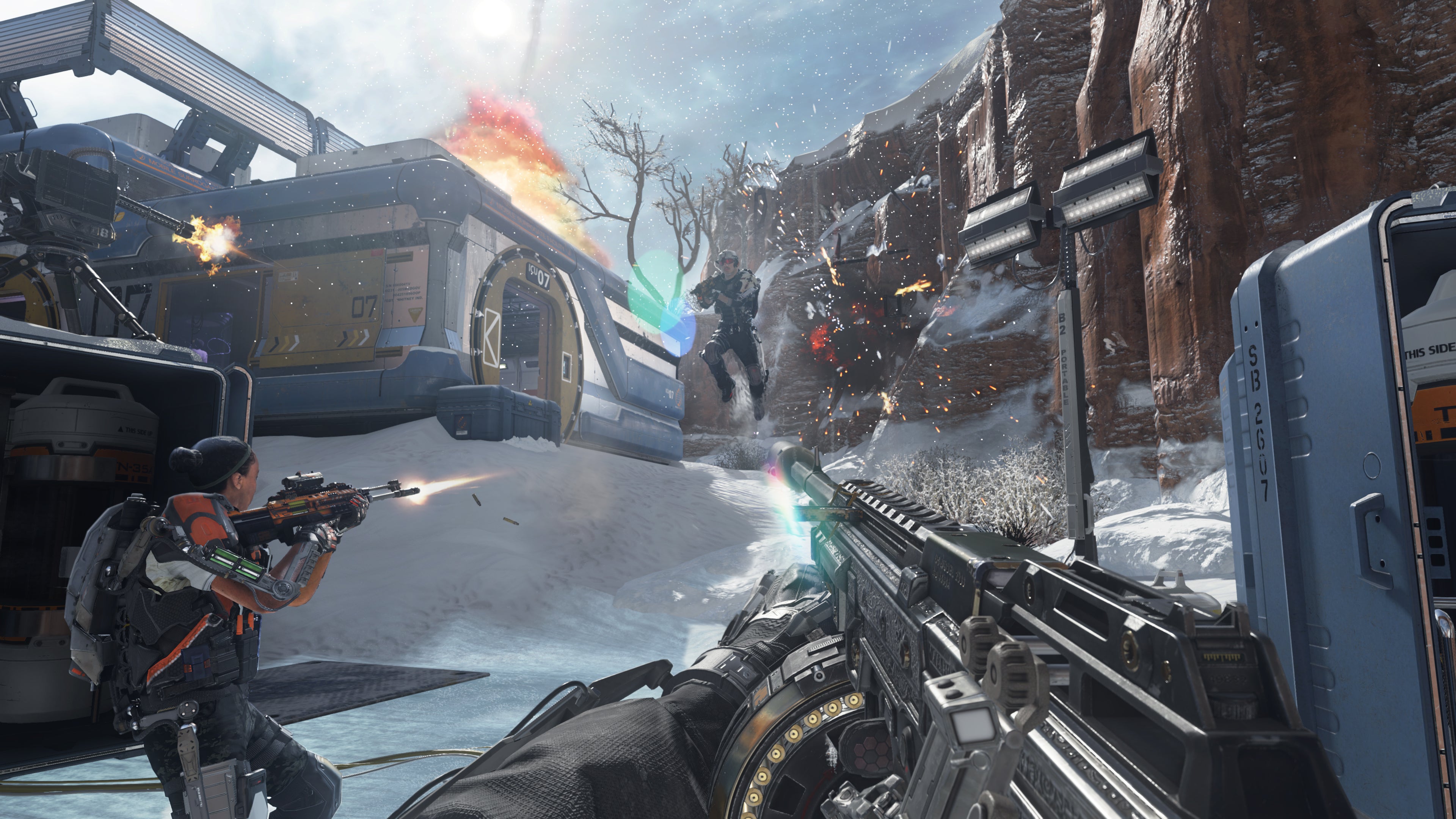 Call Of Duty Advanced Warfare Exoskelet Wallpaper Weapons, Blood,