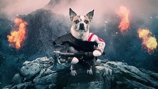 Here's a fun God of War video starring dogs