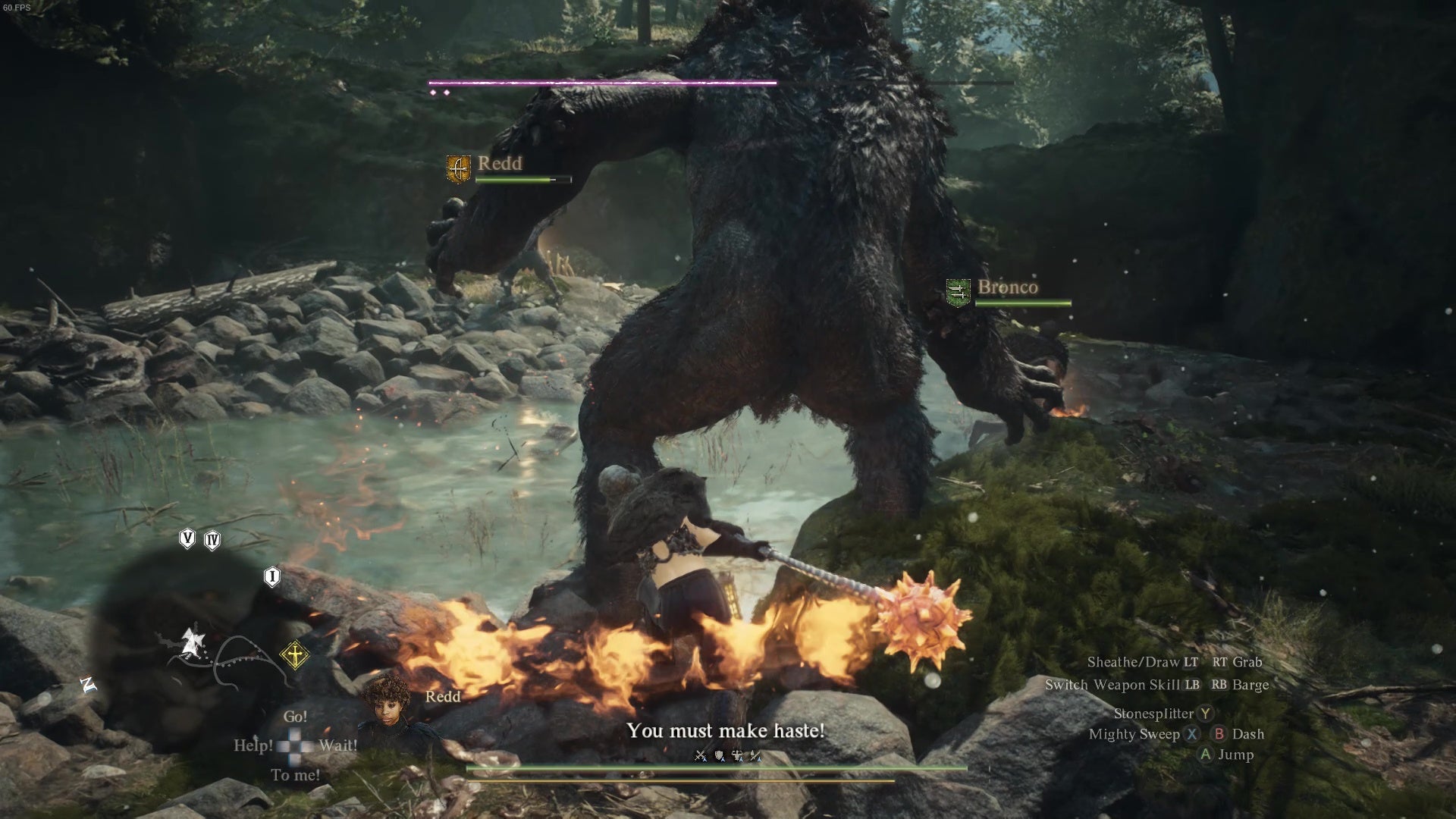 Fighting a big troll in Dragon's Dogma 2. - 8