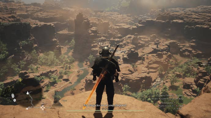 Overlooking dusty Battahl in Dragon’s Dogma 2.