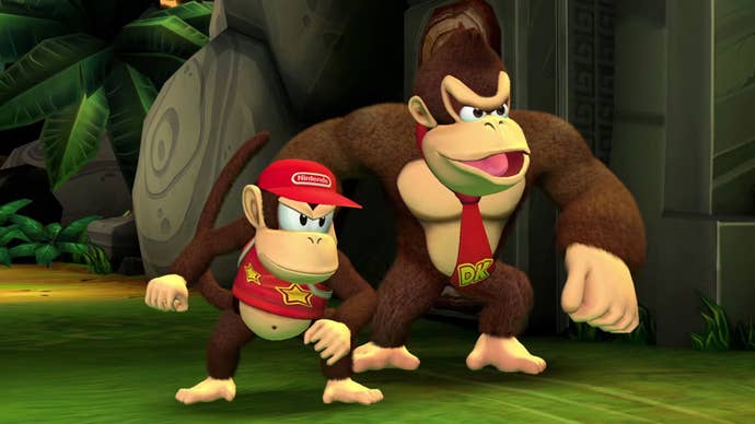 Donkey Kong Returns HD Donkey Kong and Diddy Kong