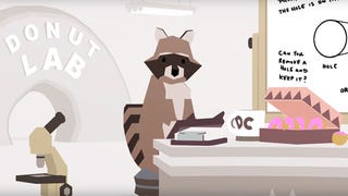 A raccoon explains what you do in Donut County