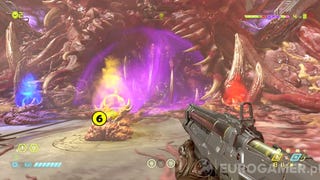 Doom Eternal - Supergniazdo juchy: totem, żółty i czerwony klucz, karabin maszynowy