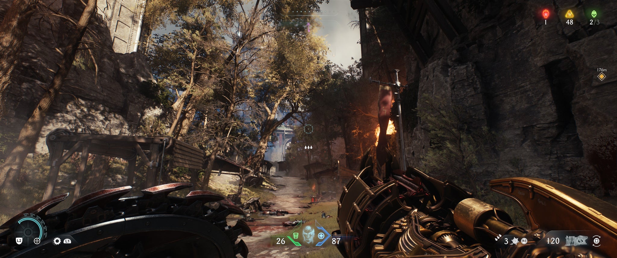 A medieval marketplace in Doom: The Dark Ages. - 4