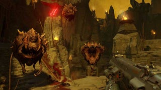 DOOM E3 2015 gameplay shows chainsaw and brutal melee finishers