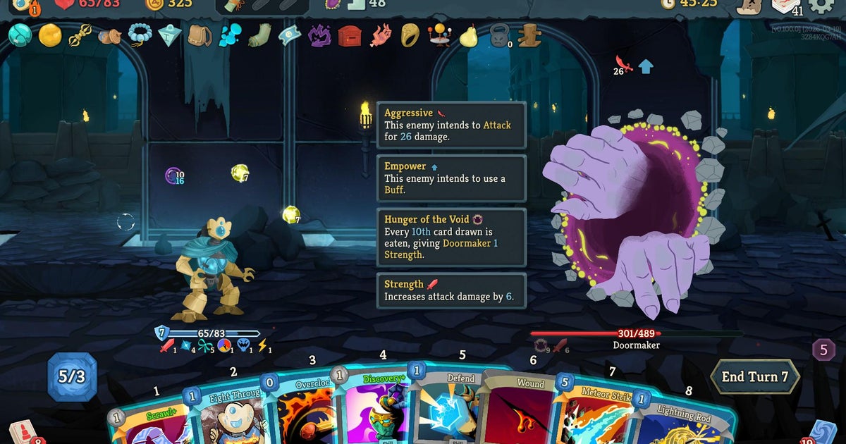 New Slay The Spire 2 patch will "make infinites harder to achieve" by letting the Doormaker eat your cards, amongst other surprises
