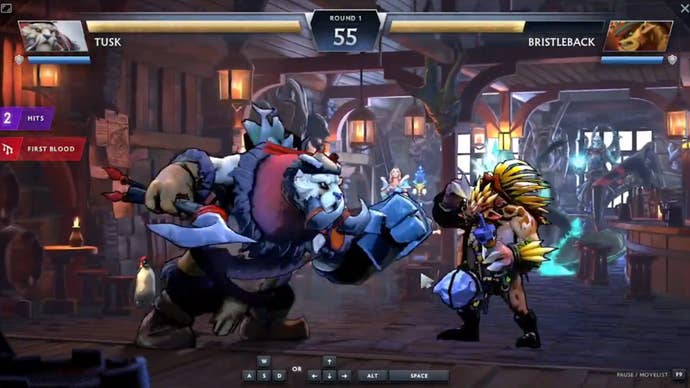 Dota 2 fighting game screenshot