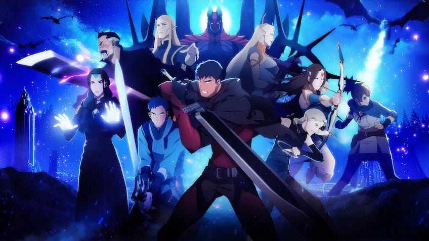 Assorted wizards in Dota: Dragon’s Blood season 2 artwork.