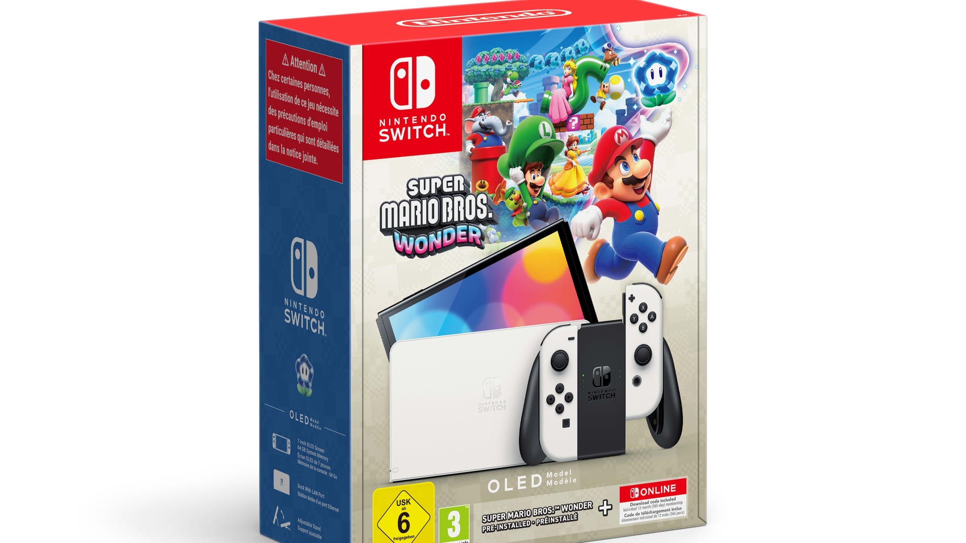 Nintendo Switch Mario Wonder bundle SKU.