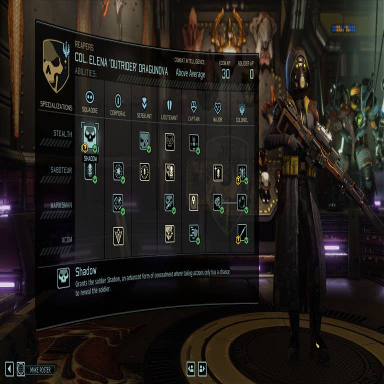 XCOM 2 Reaper faction - Abilities, skill tree, Resistance Orders