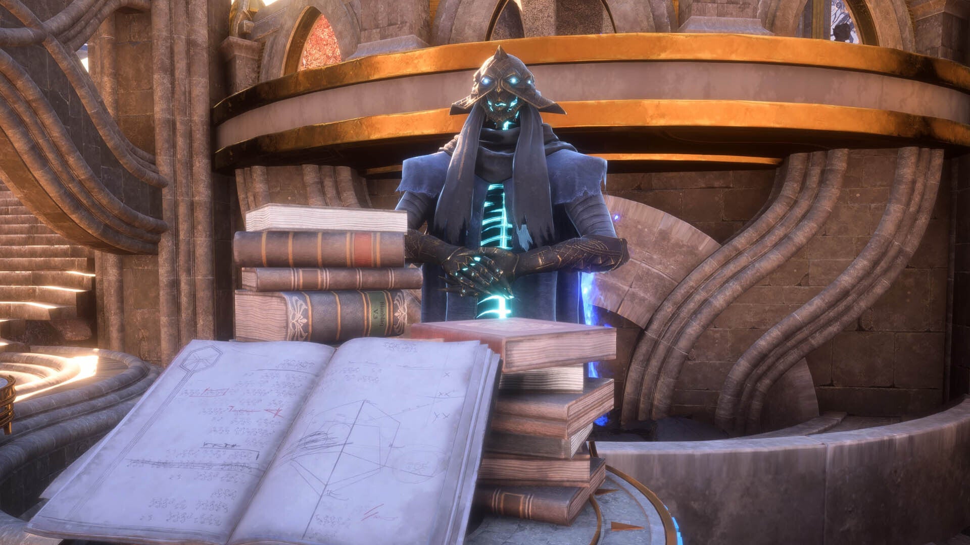 dragon age the veilguard caretaker at caretaker&rsquo;s workshop bench