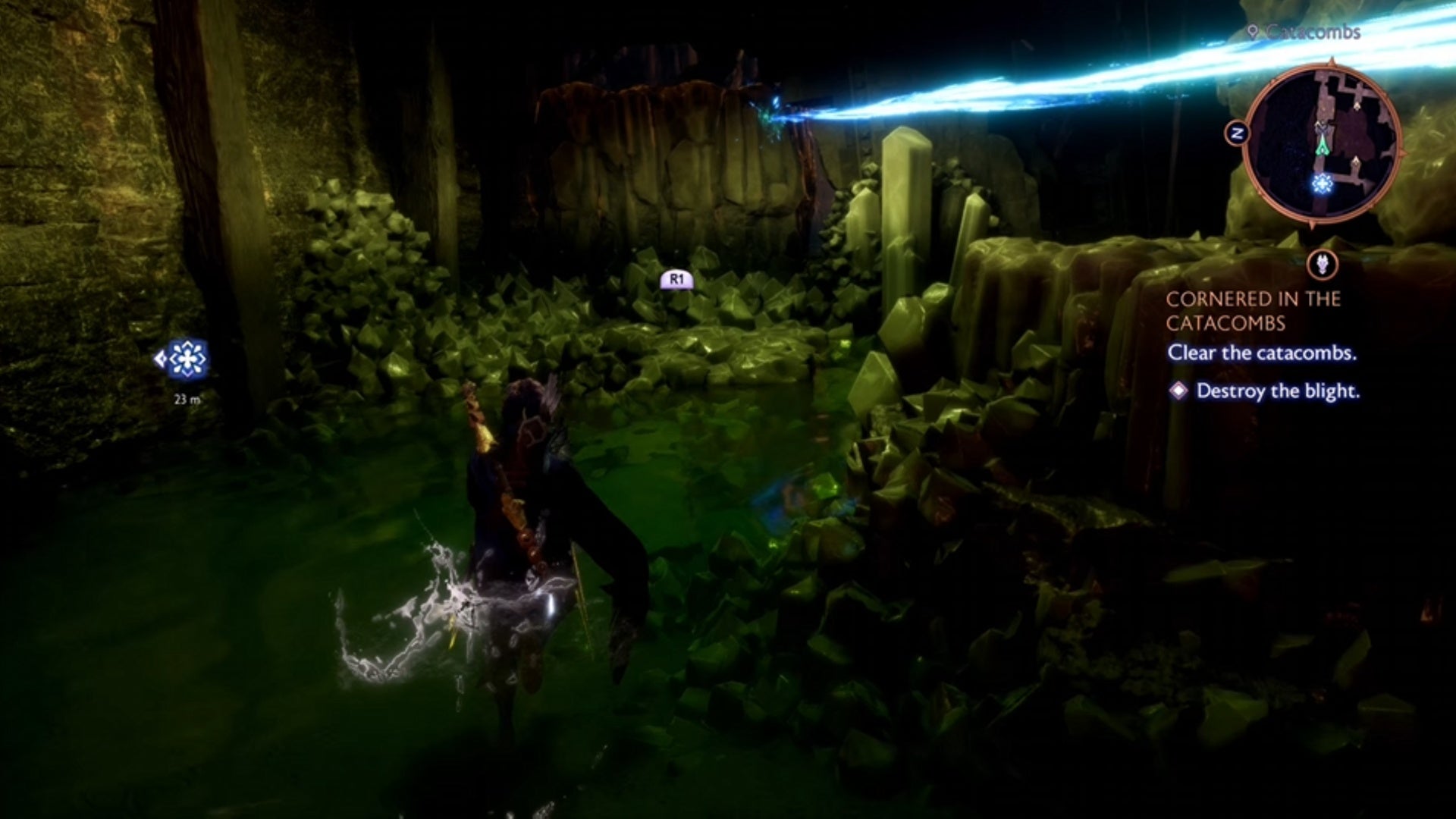 dragon age the veilguard caught in the catacombs moving rock puzzle part two