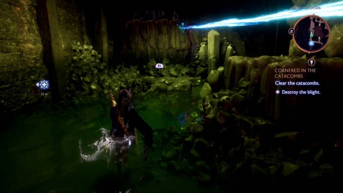 dragon age the veilguard caught in the catacombs moving rock puzzle part two