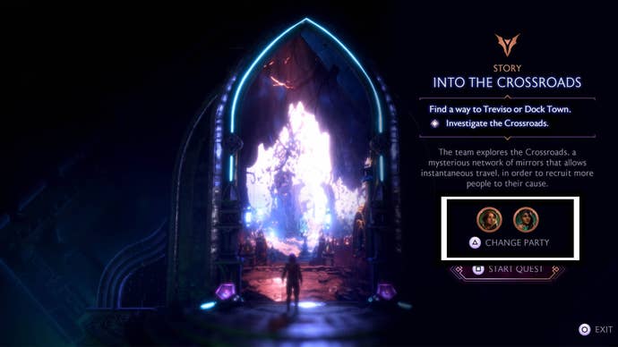 dragon age the veilguard eluvian change party option highlighted