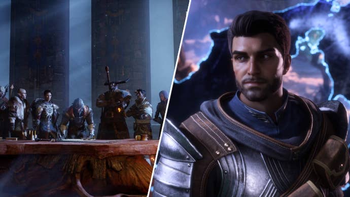 Some characters in Dragon Age: The Veilguard and Dragon Age Inquisition.