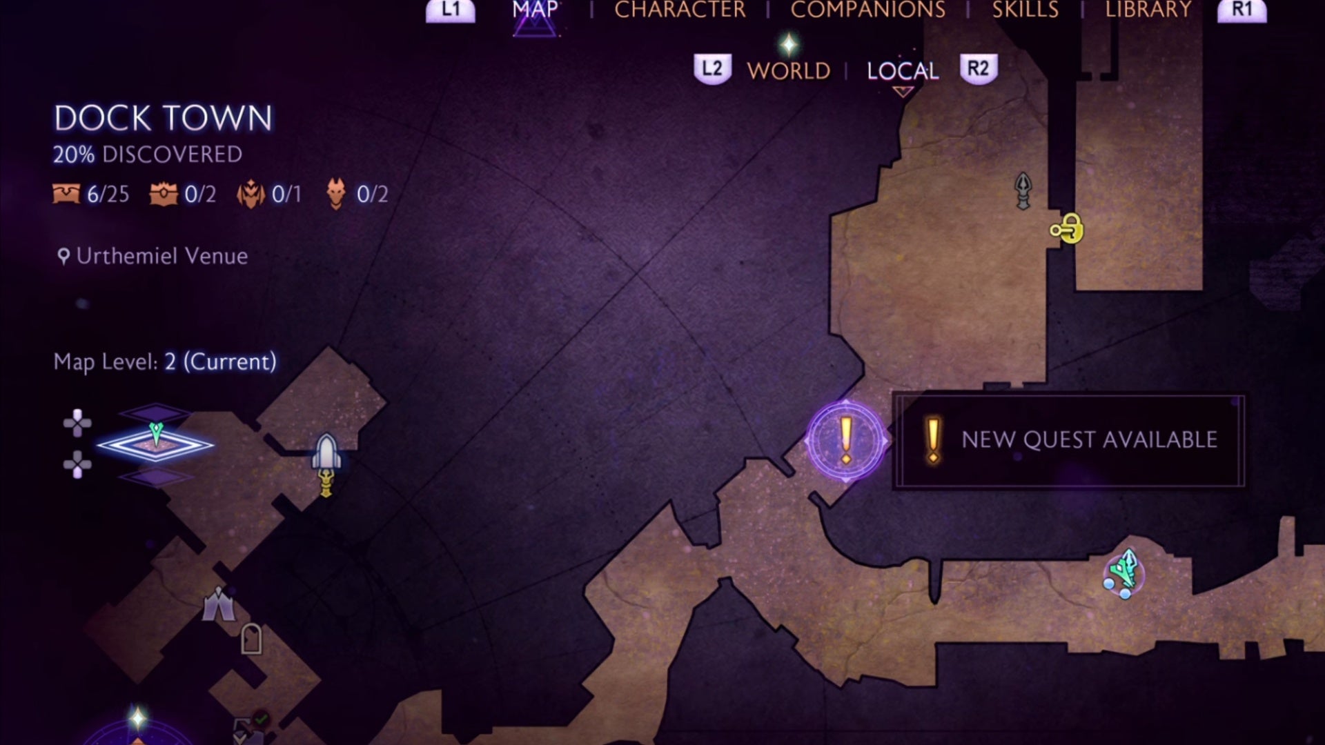 dragon age the veilguard in memoriam start location on dock town map