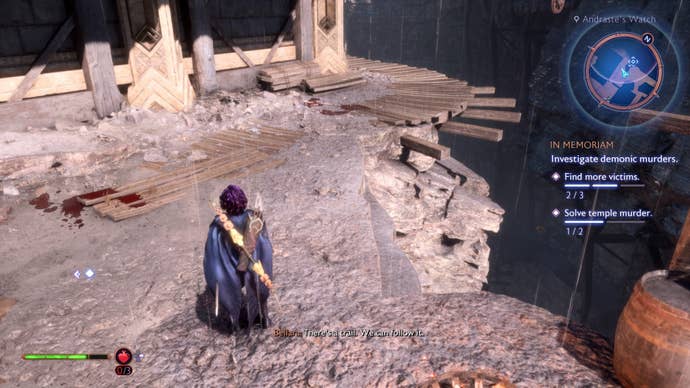 dragon age the veilguard in memoriam victim two blood trail