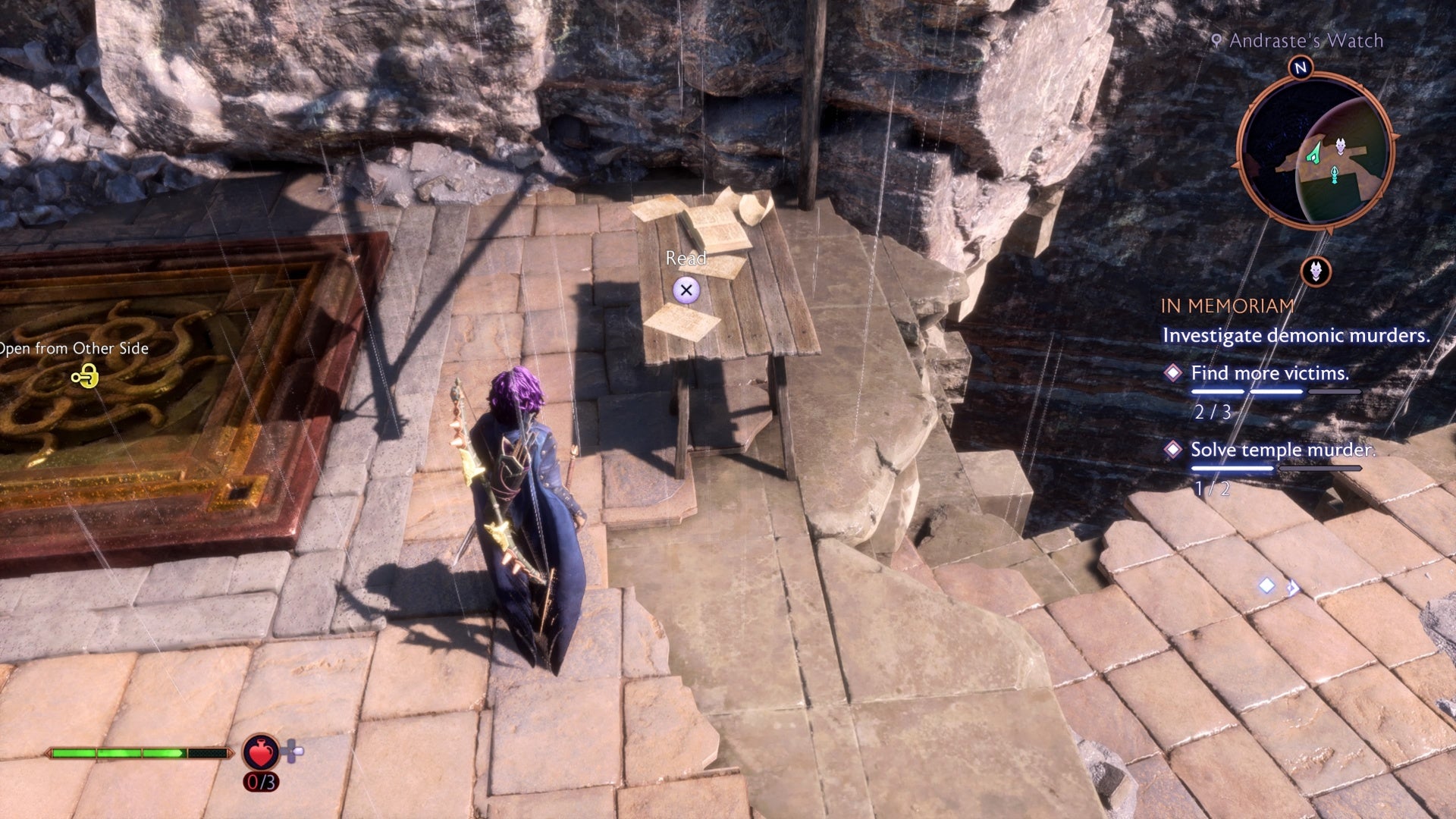 dragon age the veilguard in memoriam victim two paper location